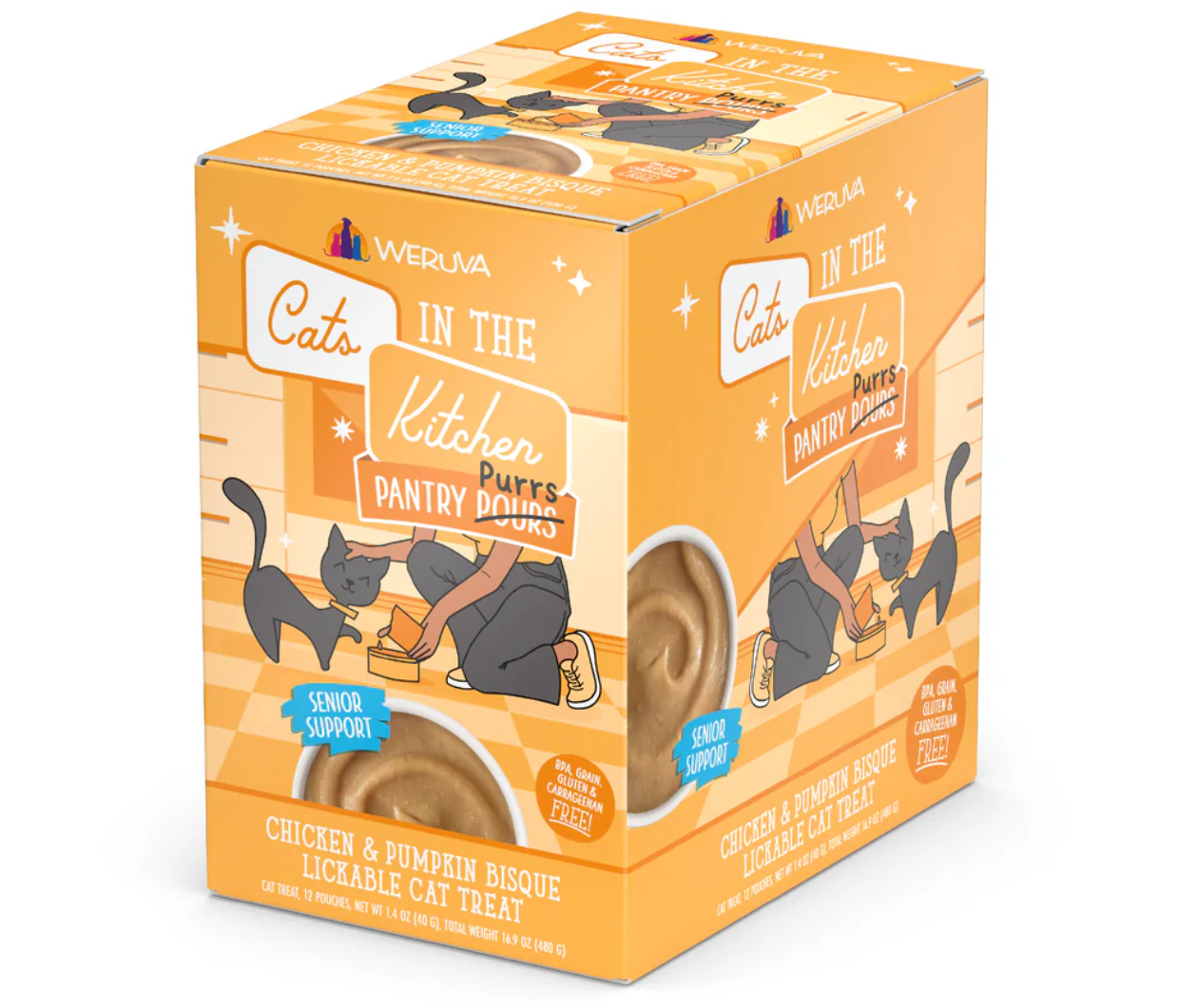 Weruva Cats in the Kitchen Pantry Pours Chicken & Pumpkin Bisque Senior