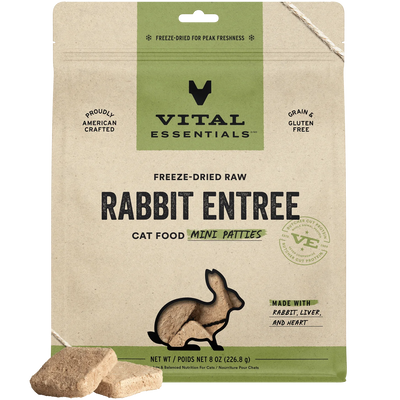 Vital Essentials Freeze Dried Rabbit Cat 8 oz