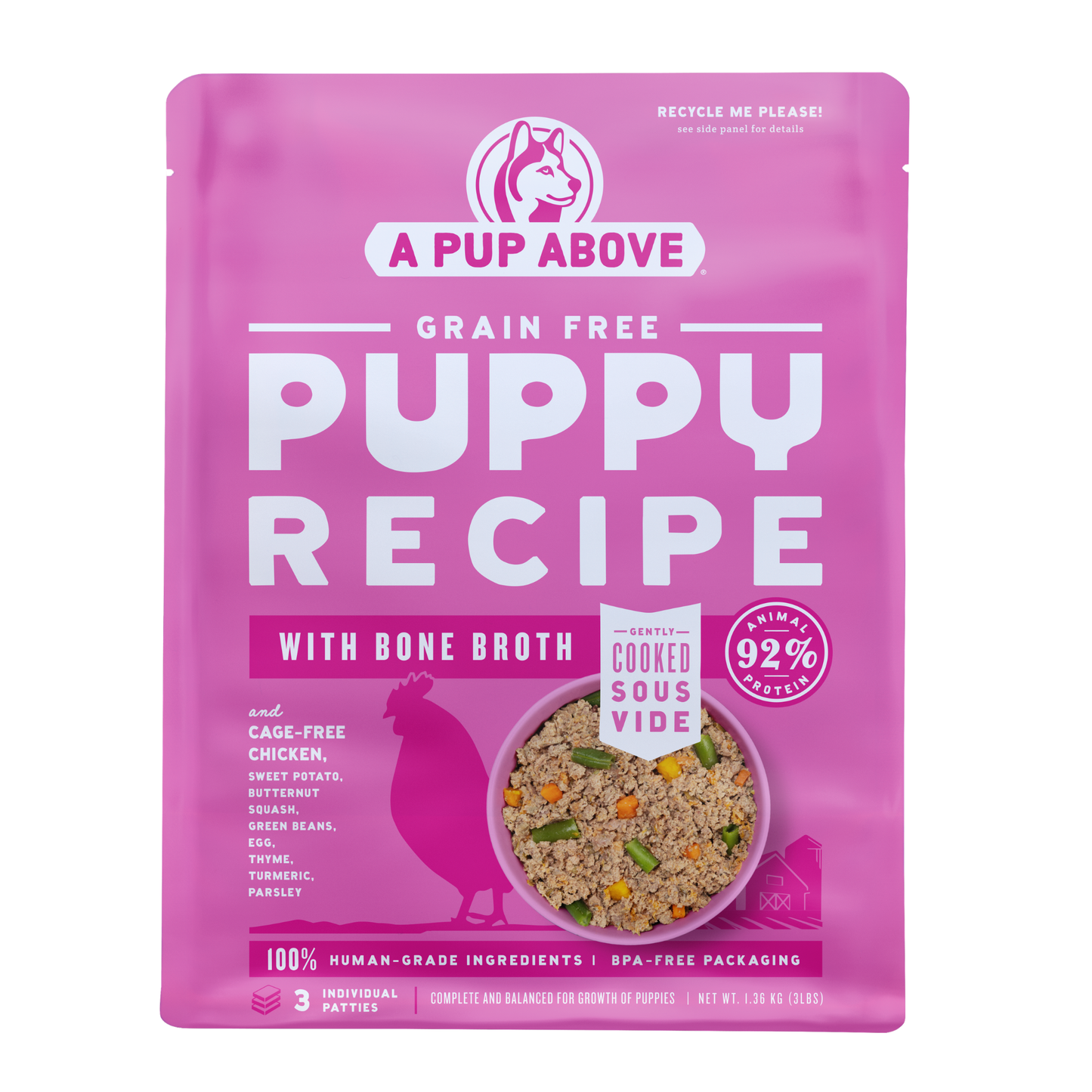 A Pup Above Frozen Puppy Chicken