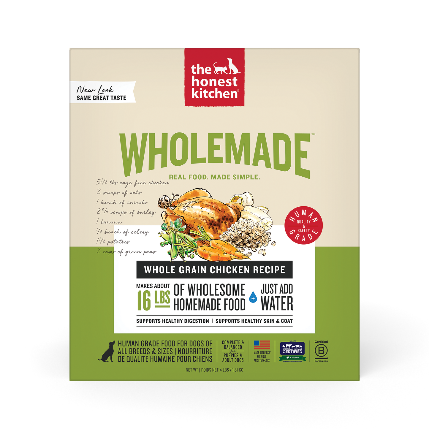 Honest Kitchen Whole Grain Chicken Recipe