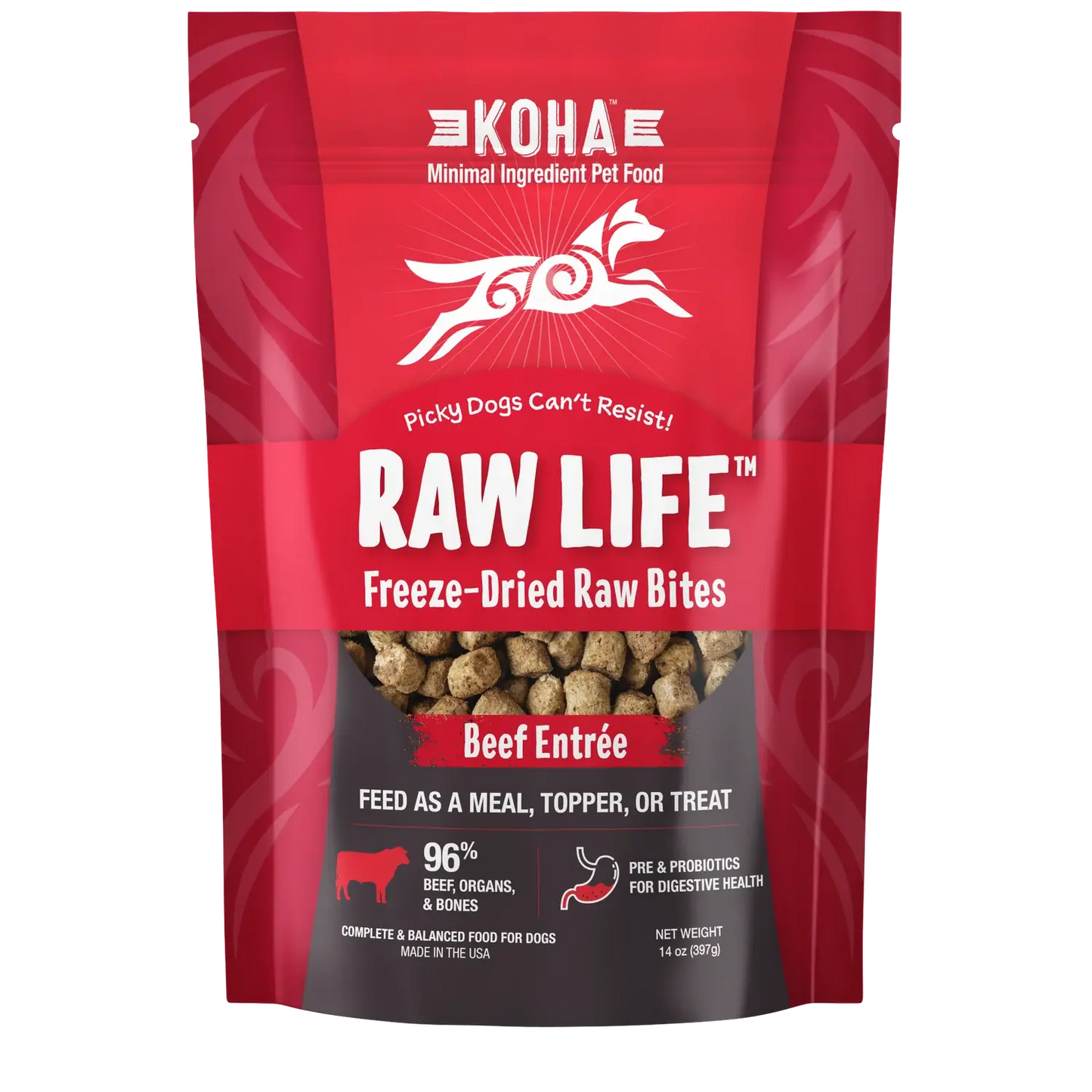 Koha Raw Life Freeze Dried Raw Bites Beef