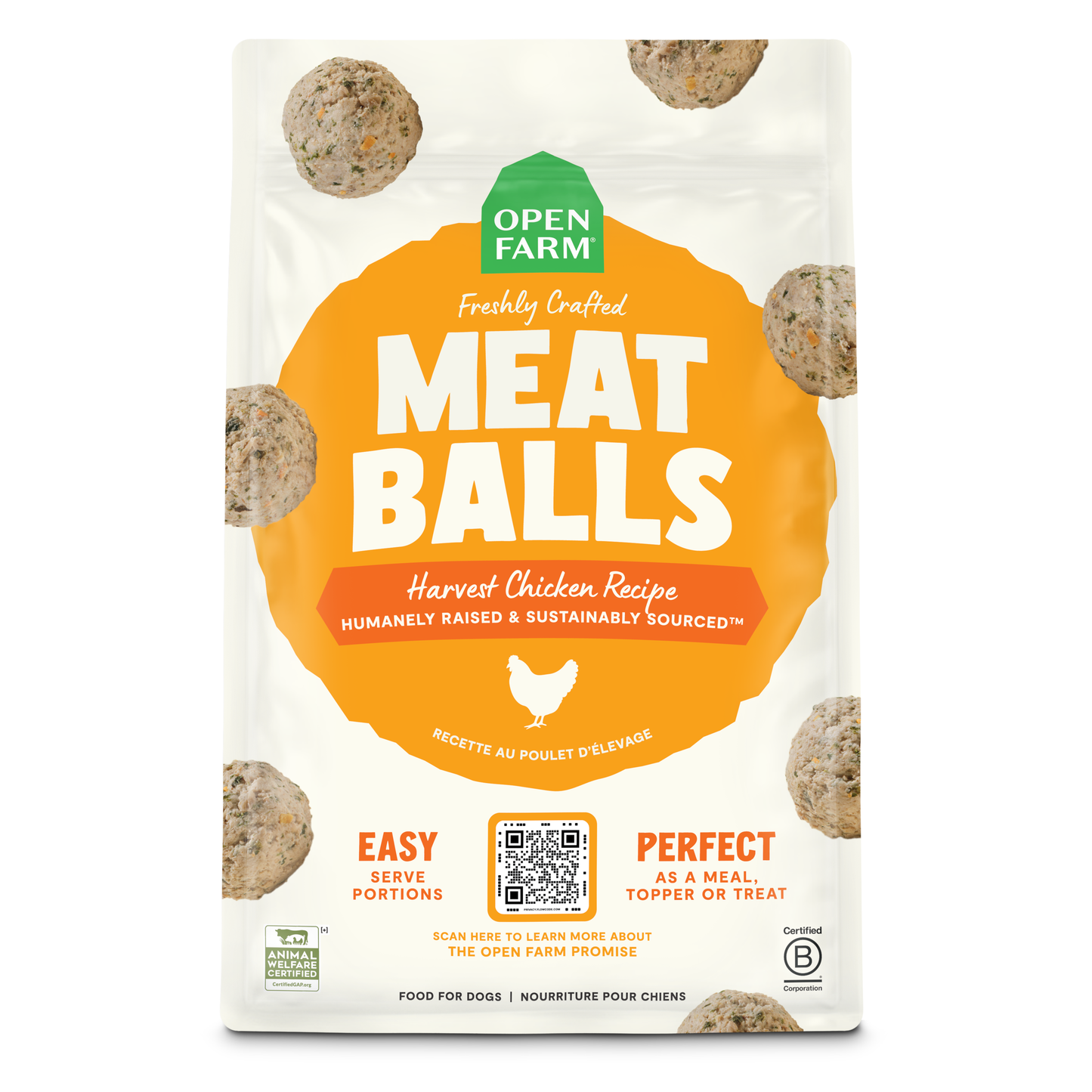 Open Farm Harvest Chicken Homestyle Meatballs