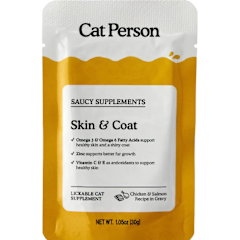Cat Person Skin & Coat Chicken & Salmon Lickable Supplement