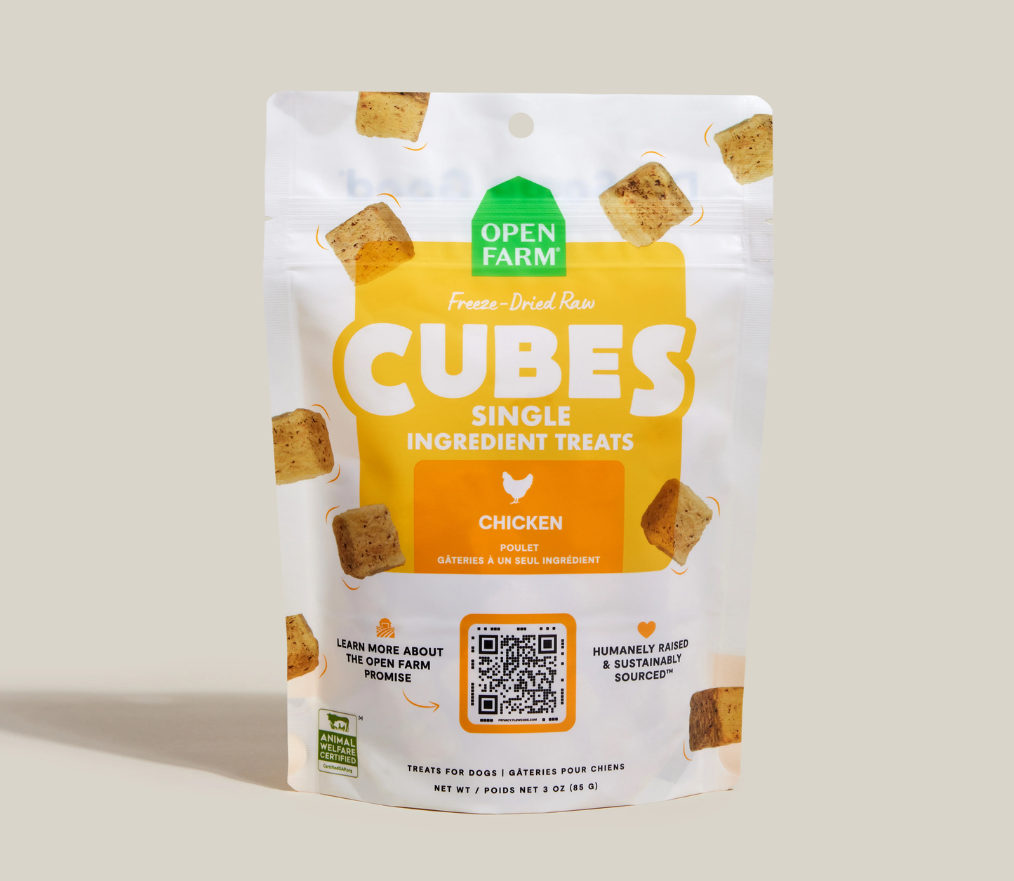Open Farm Freeze Dried Cubes Chicken 3 oz