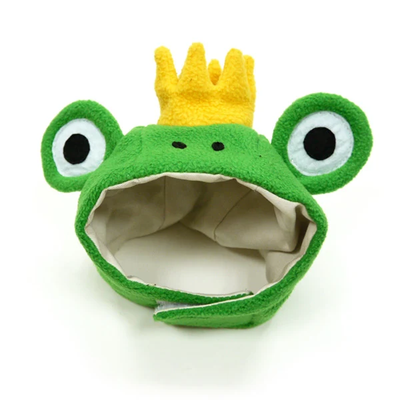 DOGO Designs Green Prince Frog Hat