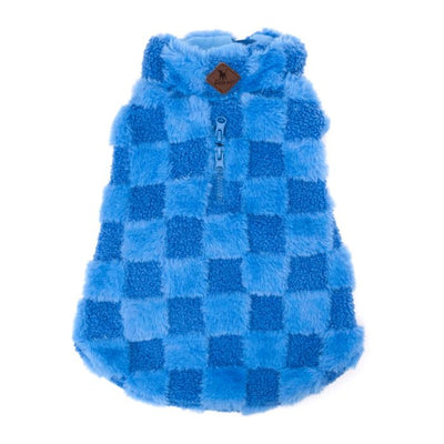 The Worthy Dog Fur Check Zip Pullover