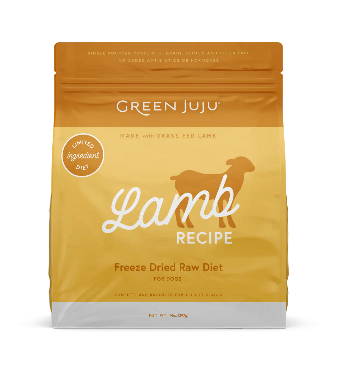 Green Juju Freeze Dried Limited Ingredient Lamb 14 oz.