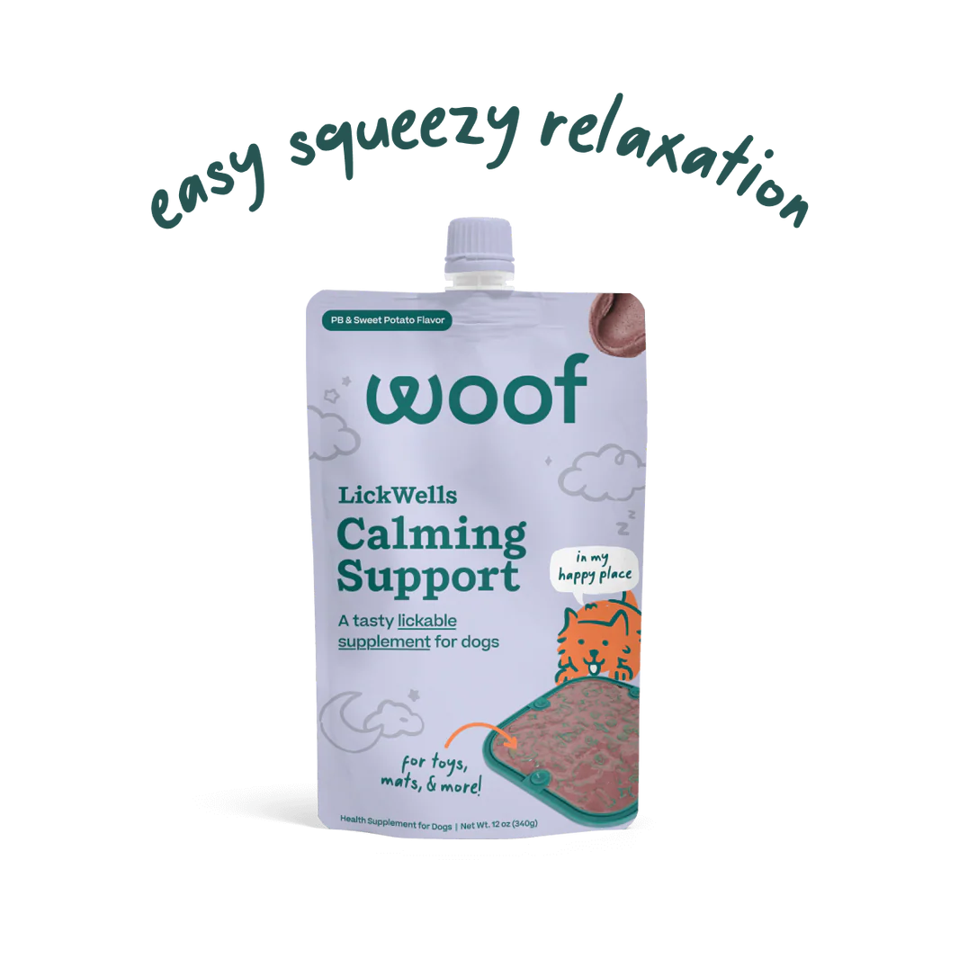 Woof Pet LickWells Calming Support Peanut Butter & Sweet Potato 12 oz