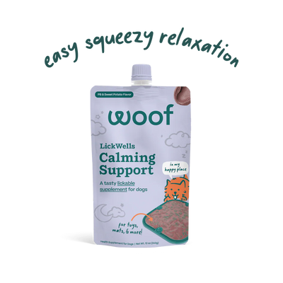 Woof Pet LickWells Calming Support Peanut Butter & Sweet Potato 12 oz