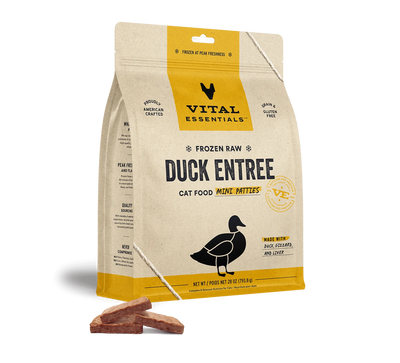 Vital Essentials Cat Frozen Raw Mini Duck Patties 28 oz