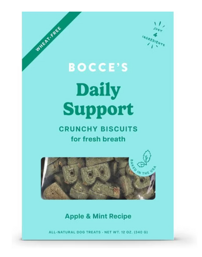 Bocce's Daily Support Biscuits Apple & Mint 12 oz.