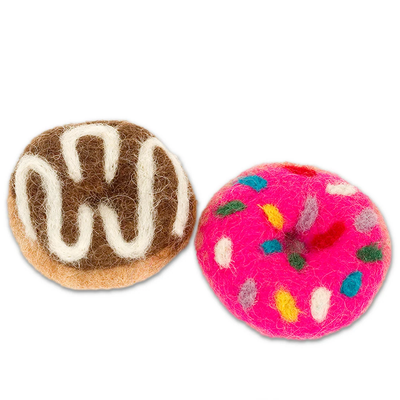 Karma Cat Donut Wool Cat Toys 2 pk