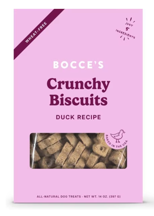 Bocce's Oven-Baked Biscuits Duck 14 oz.