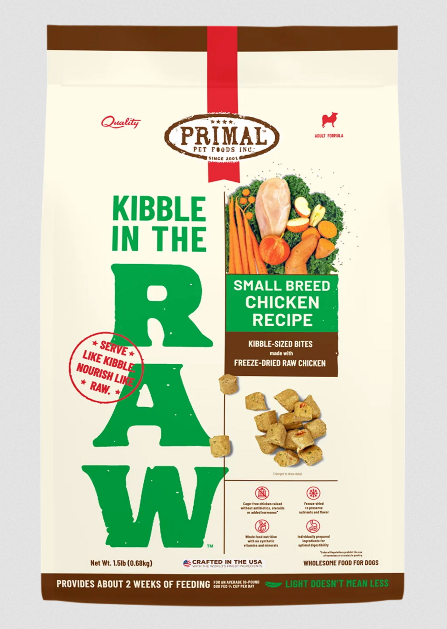 Primal Kibble in the Raw Small Breed