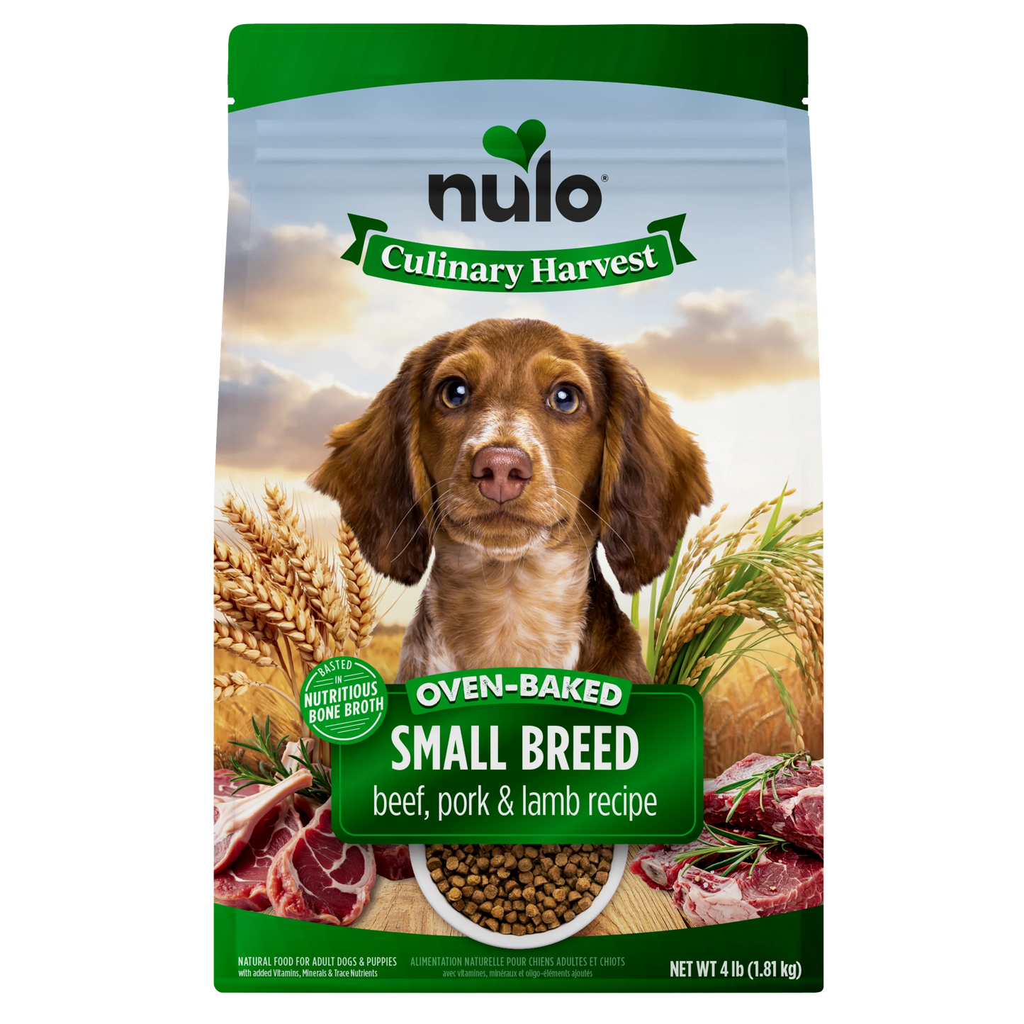 Nulo Culinary Harvest Oven Baked Small Breed Dog Beef, Pork, & Lamb