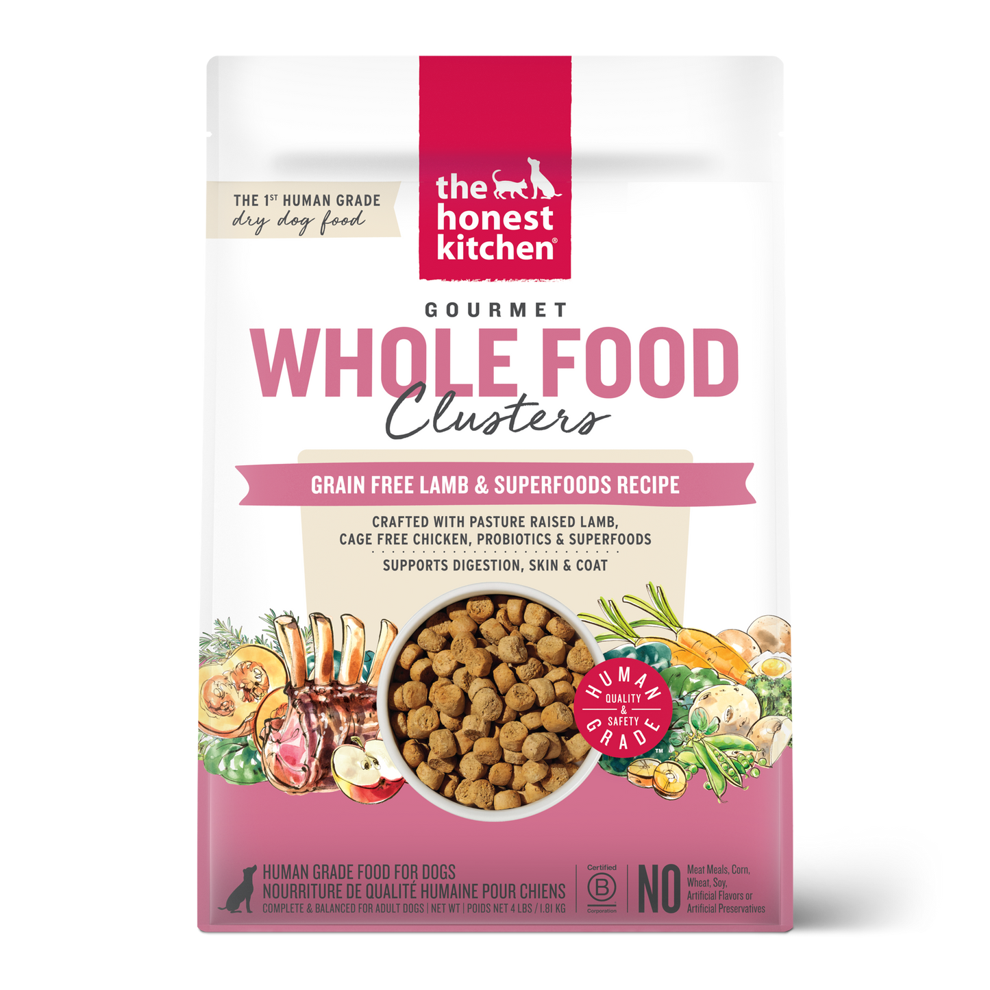Honest Kitchen Clusters Grain Free Lamb
