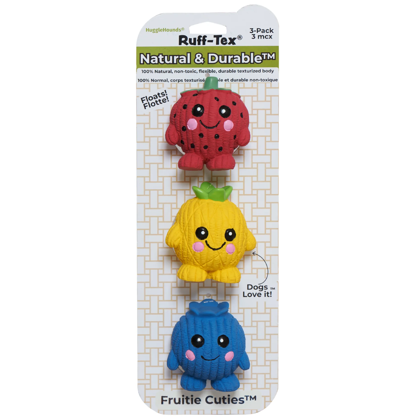 Huggle Hounds Ruff-Tex Fruitie Cutie 3 Pack