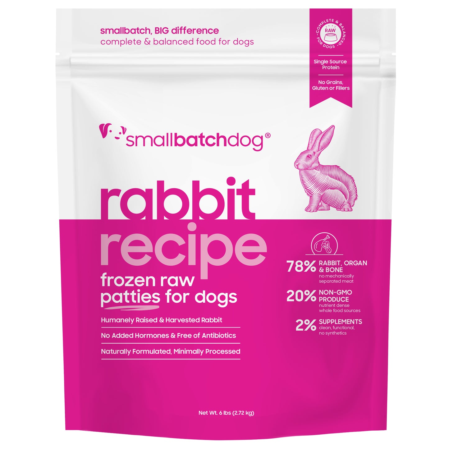 Small Batch Raw Frozen Rabbit Batch