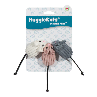 HuggleKats Mightie Mice 3pk Cat Toy