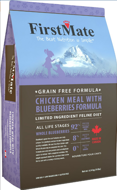 Firstmate Grain Free Chicken & Blueberries Cat 4 Lb.