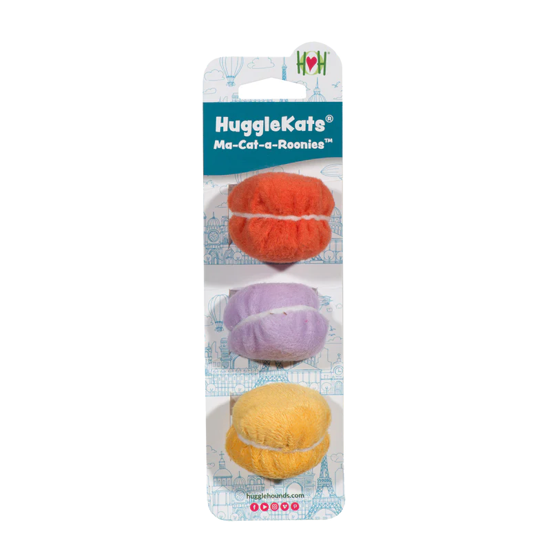 HuggleKats Ma-Cat-a-Roonies 3 pk Cat Toy