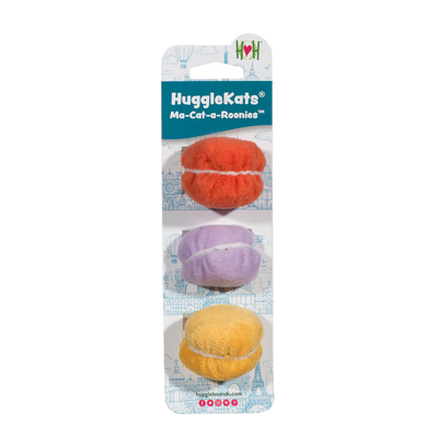 HuggleKats Ma-Cat-a-Roonies 3 pk Cat Toy