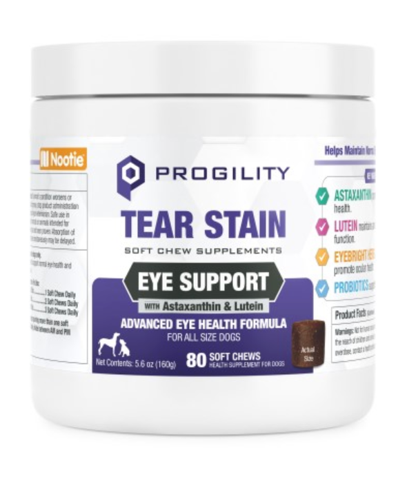 Nootie Progility Tear Stain Eye Support Soft Chew 80 ct