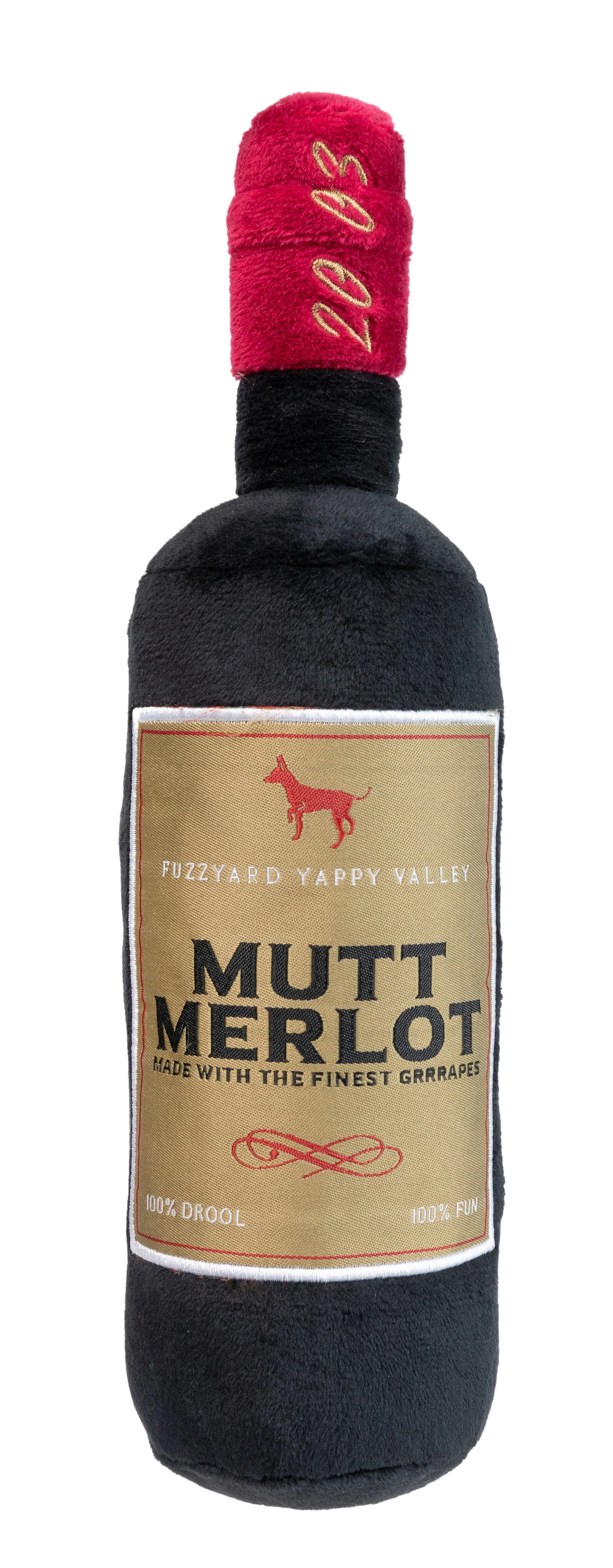 FuzzYard Dog Mutt Merlot Plush Dog Toy