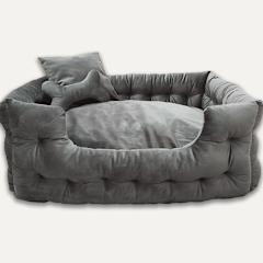 Goo-Eez Rectangular Luxury Velour Pet Bed
