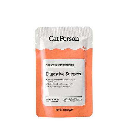 Cat Person Digestive Support Turkey & Salmon Lickable Supplement