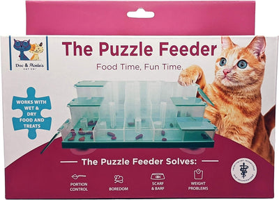 Doc & Phoebe Puzzle Feeder Cat Food and Treat Dispenser
