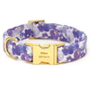 Foggy Dog Pressed Pansies Dog Collar