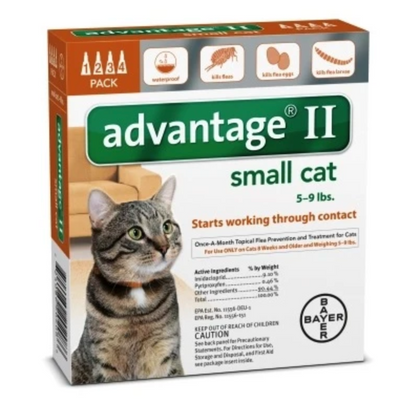 Advantage II for Cats 4-pack