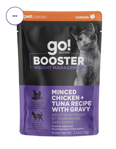 Go! Solutions Cat Booster Weight Management Chicken + Tuna Minced