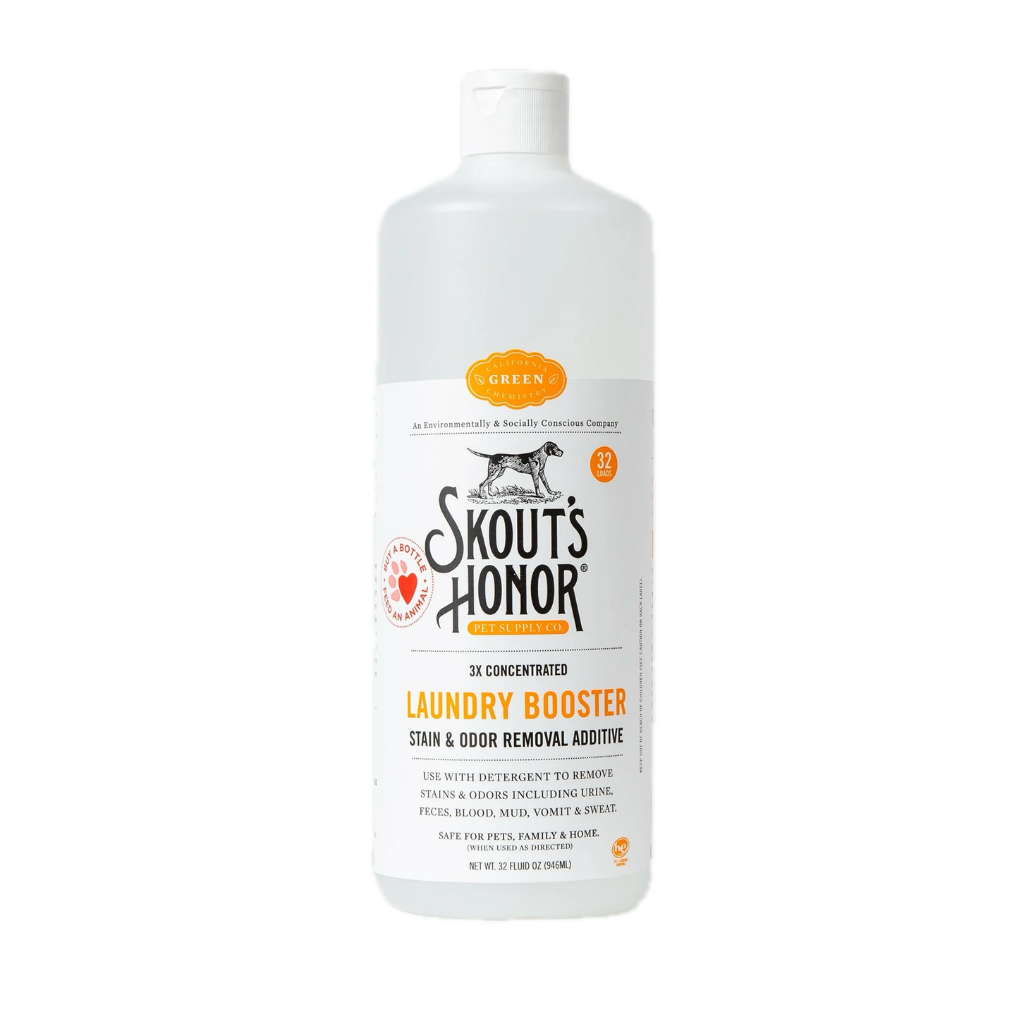 Skout's Honor Laundry Booster Stain & Odor Removal Additive 32 oz