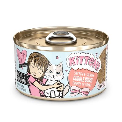 Weruva BFF Kitten Chicken & Salmon Cuddle Buds! Minced