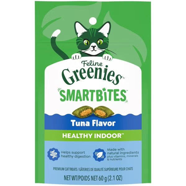 Greenies Feline SmartBites Healthy Indoor Tuna 2.1 oz.