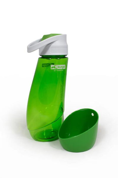 Kurgo Gourd H20 Bottle & Bowl Green
