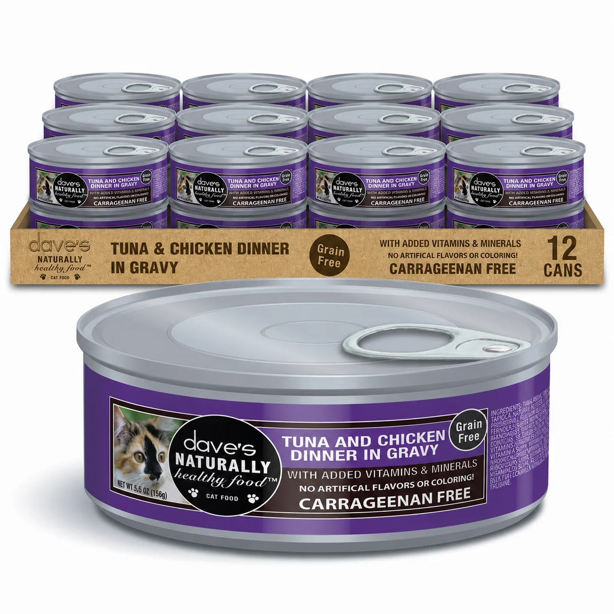 Dave's Pet Food Naturally Healthy Tuna & Chicken in Gravy