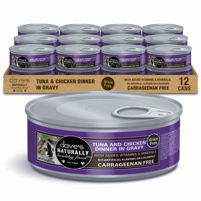 Dave's Pet Food Naturally Healthy Tuna & Chicken in Gravy