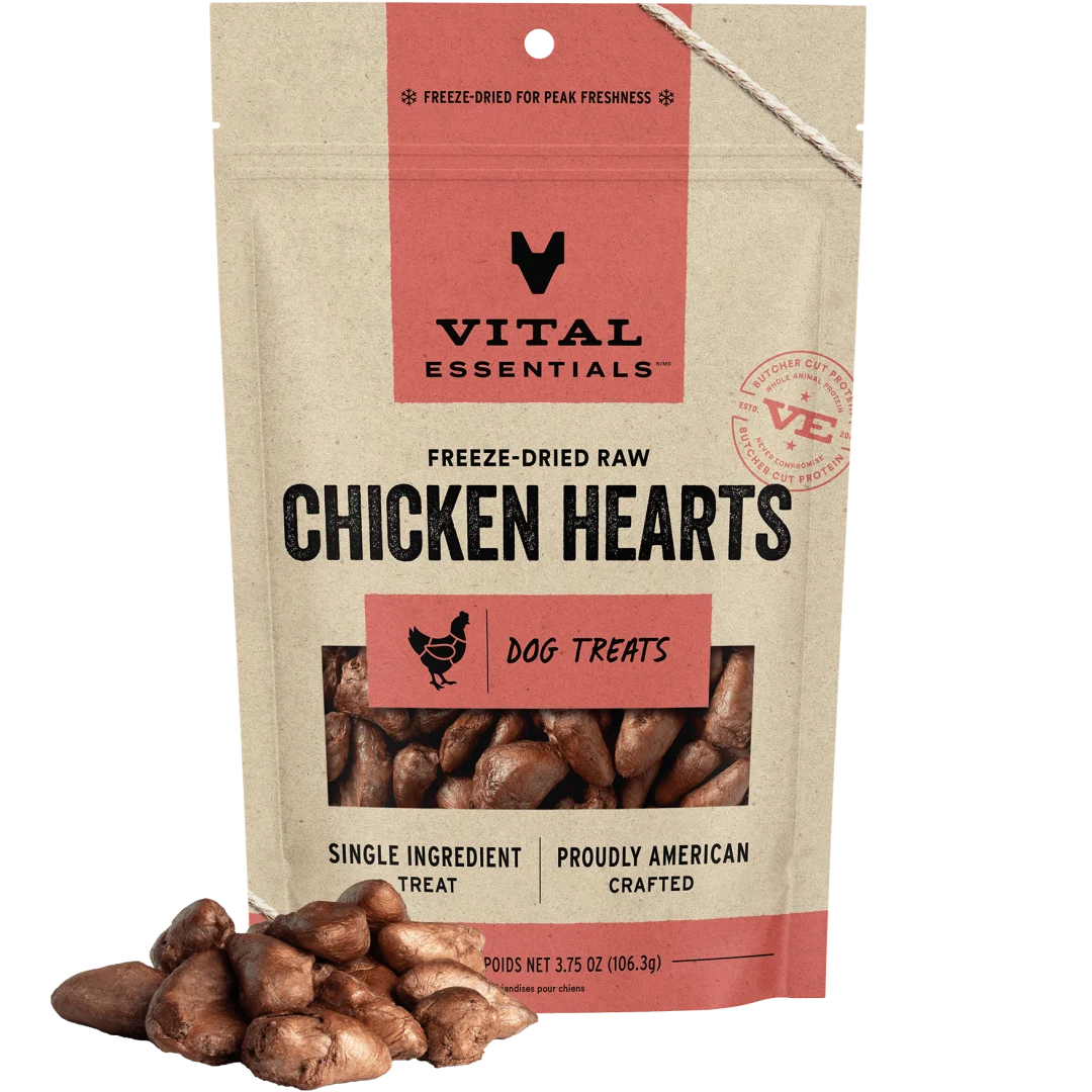 Vital Essentials Freeze Dried Chicken Hearts