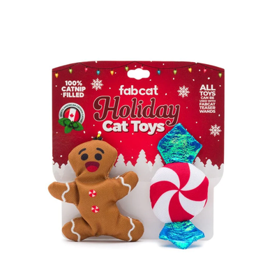 FabCat Gingerbread & Peppermint 2 pk