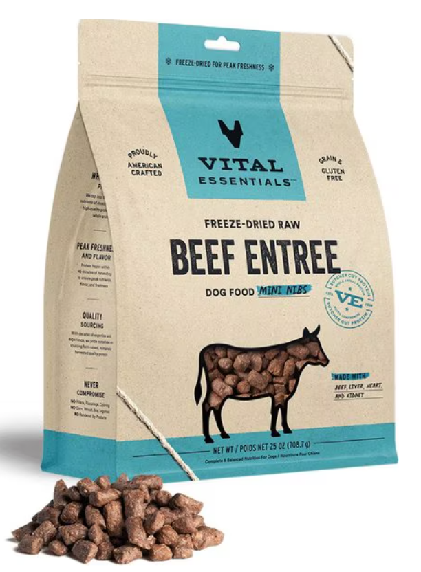 Vital Essentials Freeze Dried Beef Entree 5.5 oz.