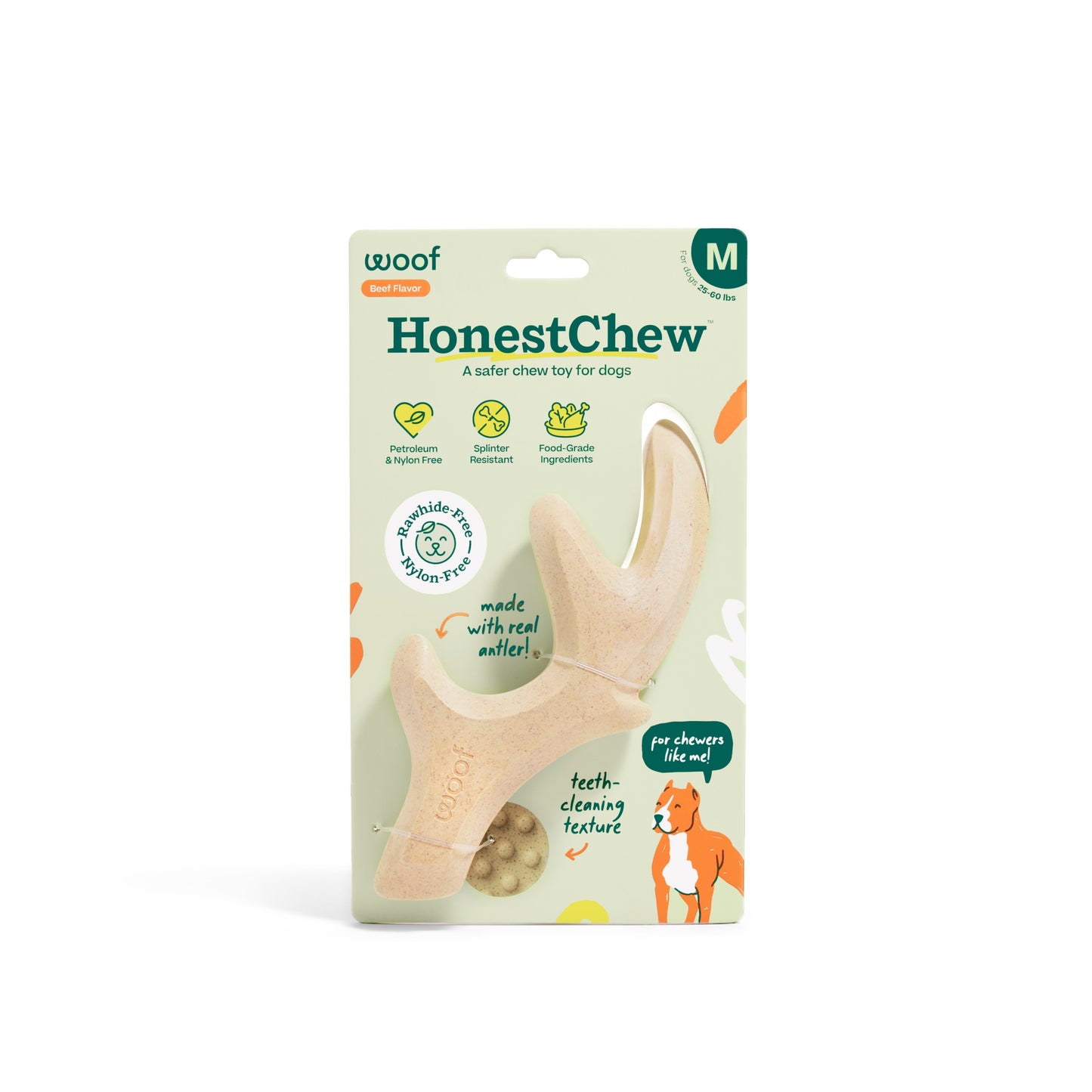 Woof Pet HonestChew Antler Bone