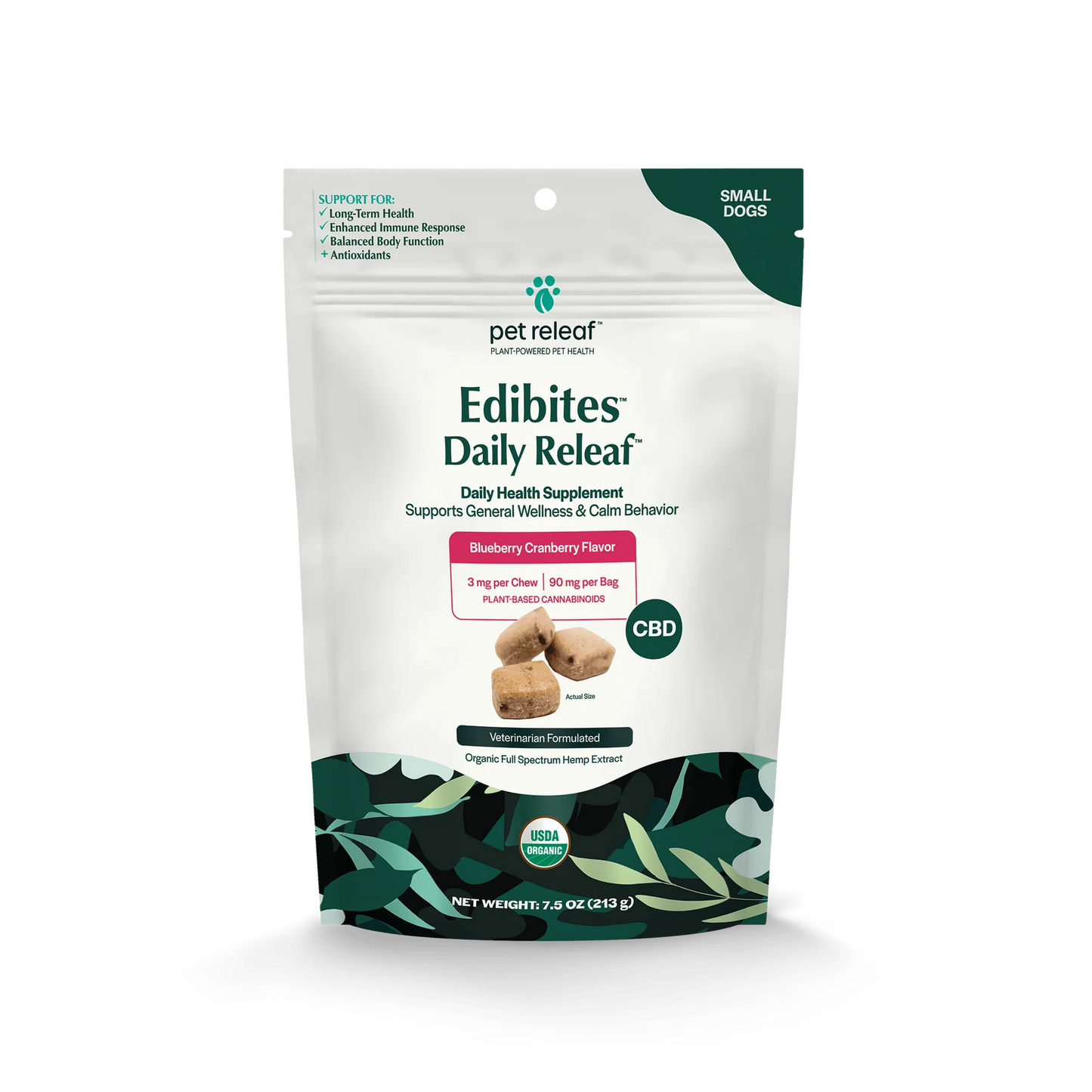 Pet Releaf Daily Releaf Edibites Blueberry & Cranberry