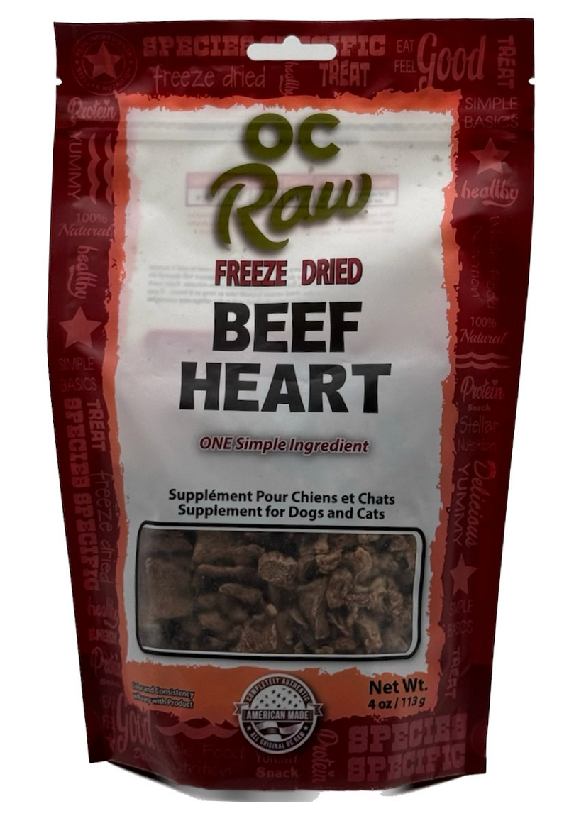 OC Raw Freeze Dried Beef Liver 4 oz.