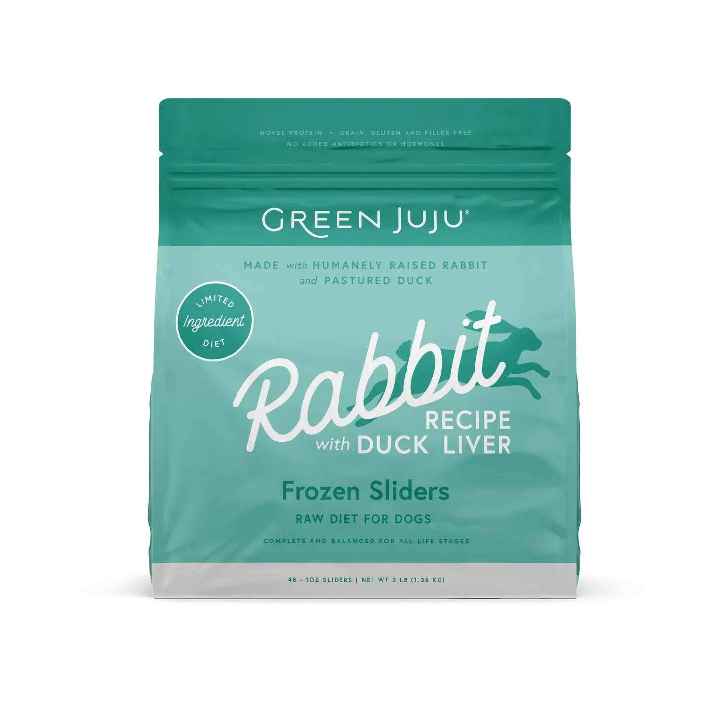 Green Juju Frozen Rabbit with Duck Liver