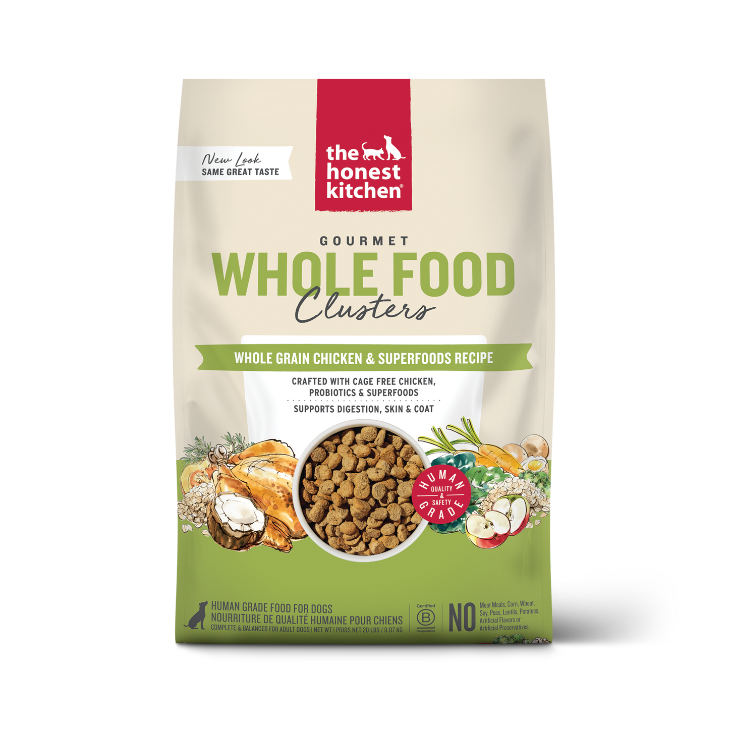 Honest Kitchen Whole Grain Clusters Adult Chicken & Oats