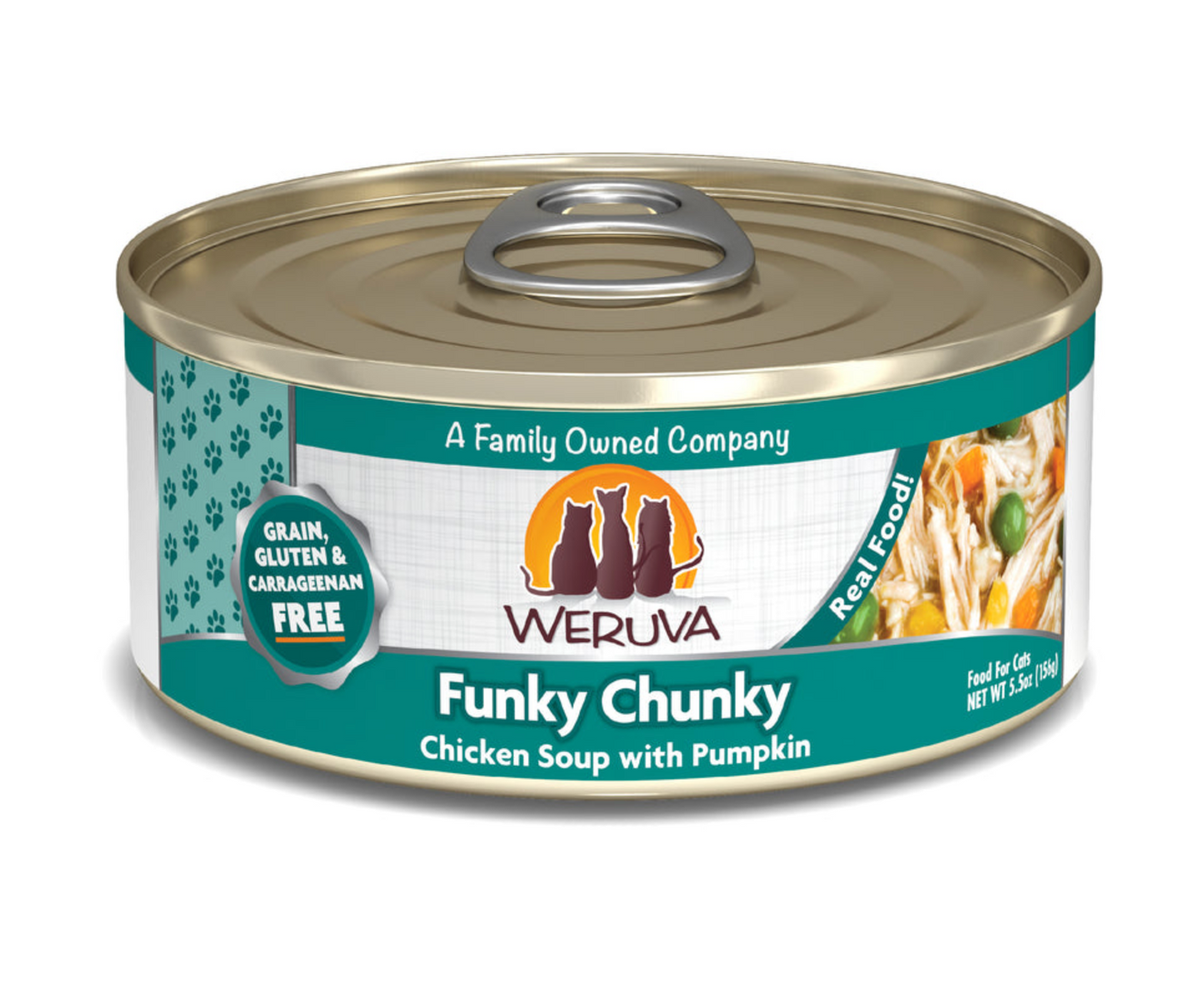 Weruva Cat Classic Grain-Free Funky Chunky Chicken Soup with Pumpkin
