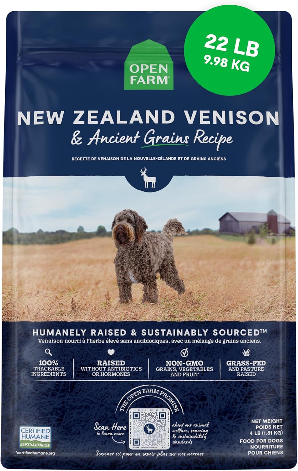Open Farm Ancient Grain New Zealand Venison